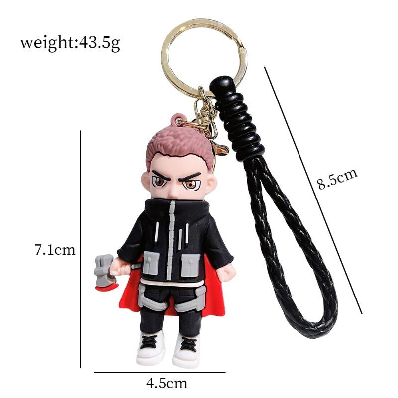Product Introduction of ใหม่สร้างสรรค์เวนเจอร์ส สไปเดอร์แมน ไอรอนแมน พวงกุญแจการ์ตูน ที่แขวนกระเป๋า พวงกุญแจส่วนบุคคลสำหรับเด็ก แหวน 0