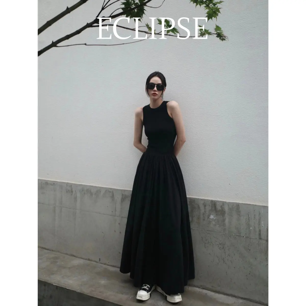 Váy Maxi Ba Lỗ Nhún Ly Eo Xoè Eclipse Dạo Phố Đi Biển
