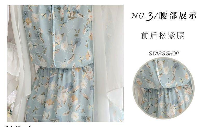 Product Introduction of Váy Hai Dây, Váy Voan Hoa, Quần Áo Chống Nắng, Áo Voan, Áo Cardigan, Bộ Đồ Hai Mảnh Cho Nữ, Váy Đi Kỳ Nghỉ Trên Bãi Biển, Váy Dài 5