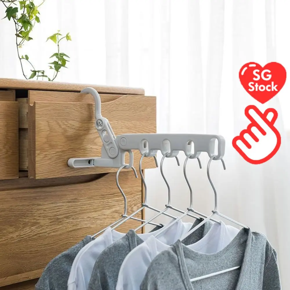 Foldable Hanger Portable Travel Hotel Clothes Hanger Foldable Business Trip Multi-Functional Travel Clothes Haners