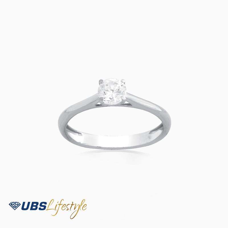 UBS Cincin Emas Solitaire - Cc14822w - 17k 2