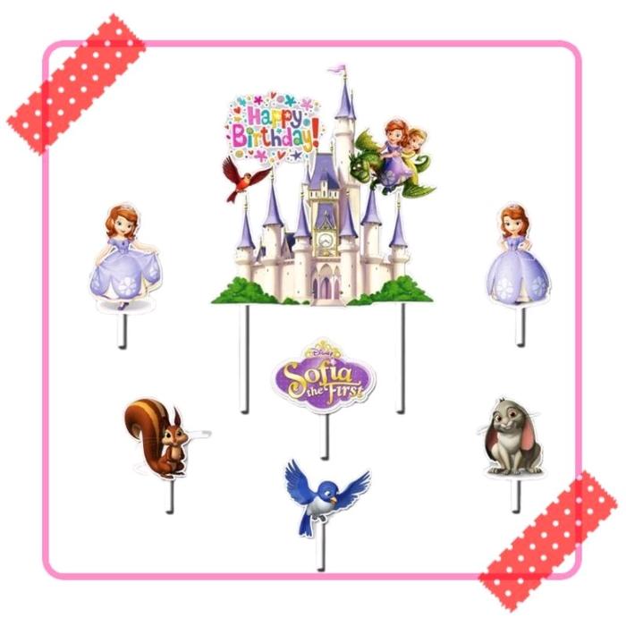 Jual topper hiasan tusukan kue cake ulang tahun happy birthday karakter ...