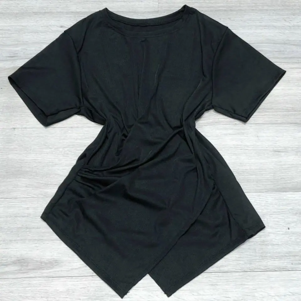 Thời Trang Bigsize Áo Thun Vải Thun Tăm  50 - 100Kg Dễ Thương Top Nữ Cổ Tròn Women - B.1194 | BigBuy360 - bigbuy360.vn