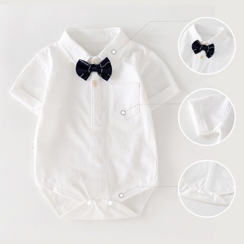 Bodysuit chip công tử cho bé trai và bé gái 3-12kg