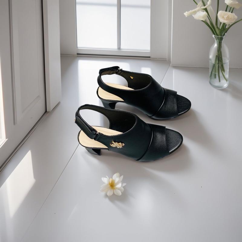 (Chân Dày Lên 1 sz ) Giày Hậu Giả Bốt Cao Cổ , Hở Mũi Cao 5p 7p 9p Đế Cao Nữ Cao Su DéP Sandal 2