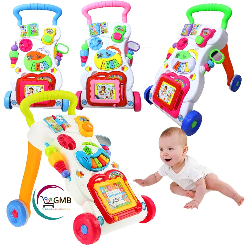 MAINAN EDUKASI DORONG BABY PUSH WALKER ALAT BANTU BERJALAN ANAK BABY WALKER  AU02 MINI CAR baby AU02 BABY PEREMPUAN