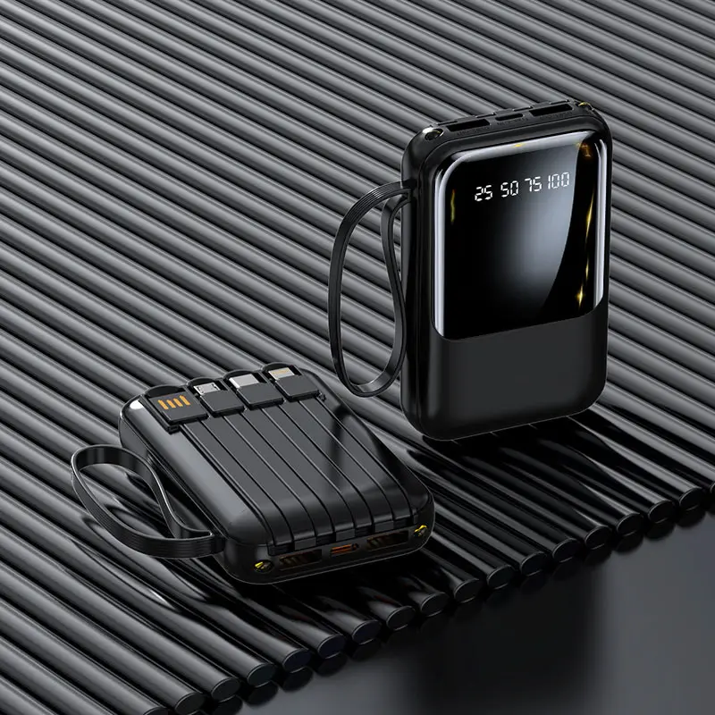 Sạc dự phòng có dây mini tích hợp 20000 mAh sạc dự phòng di động dung lượng lớn sạc nhanh-61 5