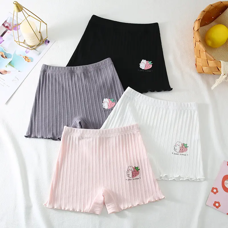 Quần Chip Cho Bé 4 Màu Chất Liệu Thun Cotton Mềm Mại, Thoáng Mát Họa Tiết Đáng Yêu Cho Bé Gái (QC2) Vải Cotton Len 0