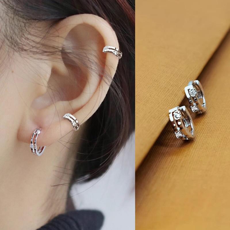 Khuyên Tai Tròn Nhỏ Thời Trang Thiết Kế Đơn Giản Dành Cho Phụ Nữ Và Nam Giới Sáng Bóng Hình Tròn Xương Tai Trang Sức Xỏ Lỗ Tai 1 Đôi