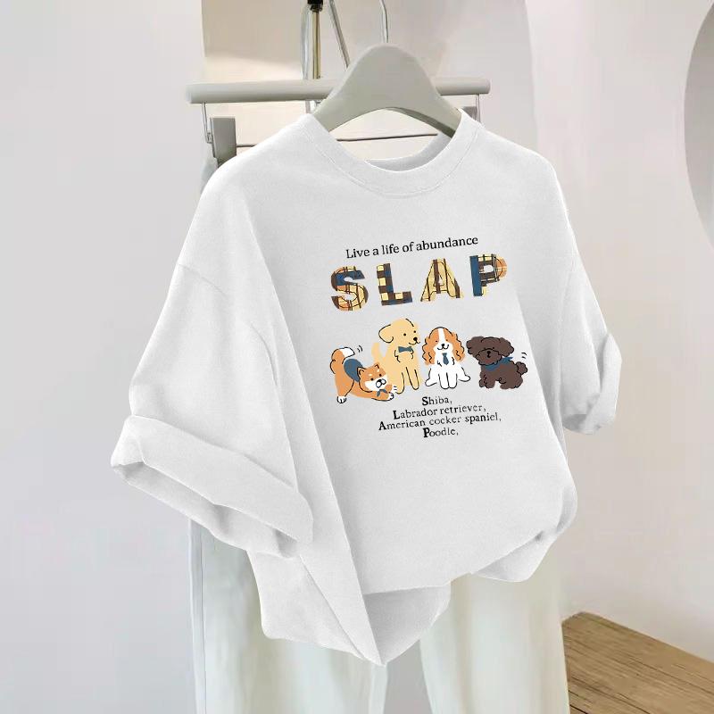 Product Introduction of Fashion Fun Animal Print Short Sleeve T-Shirt Women's Loose Top 5