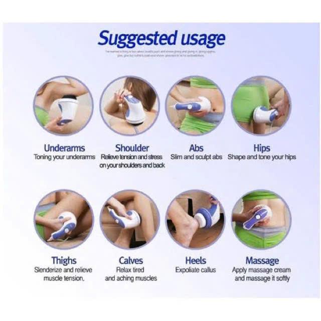 KHUYẾN MẠIMáy Massage Cầm Tay Relax & Spin Tone 5 Đầu Đánh, Đấm Lưng, Cổ Vai Gáy, Thư Giãn Mệt Mỏi Cao Cấp Kiểu Dáng Đẹp, Đa Năng, Tiện Dụng . 6