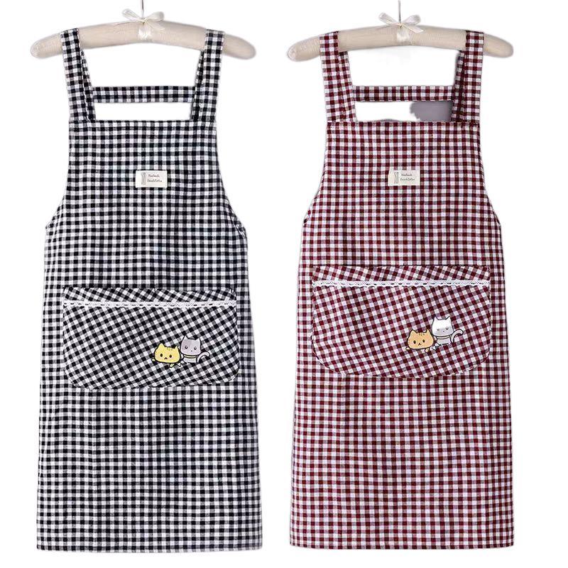 Stylish apron type, home kitchen simple breathable, working anti-dirt adult oil, work clothes, new summer options 1