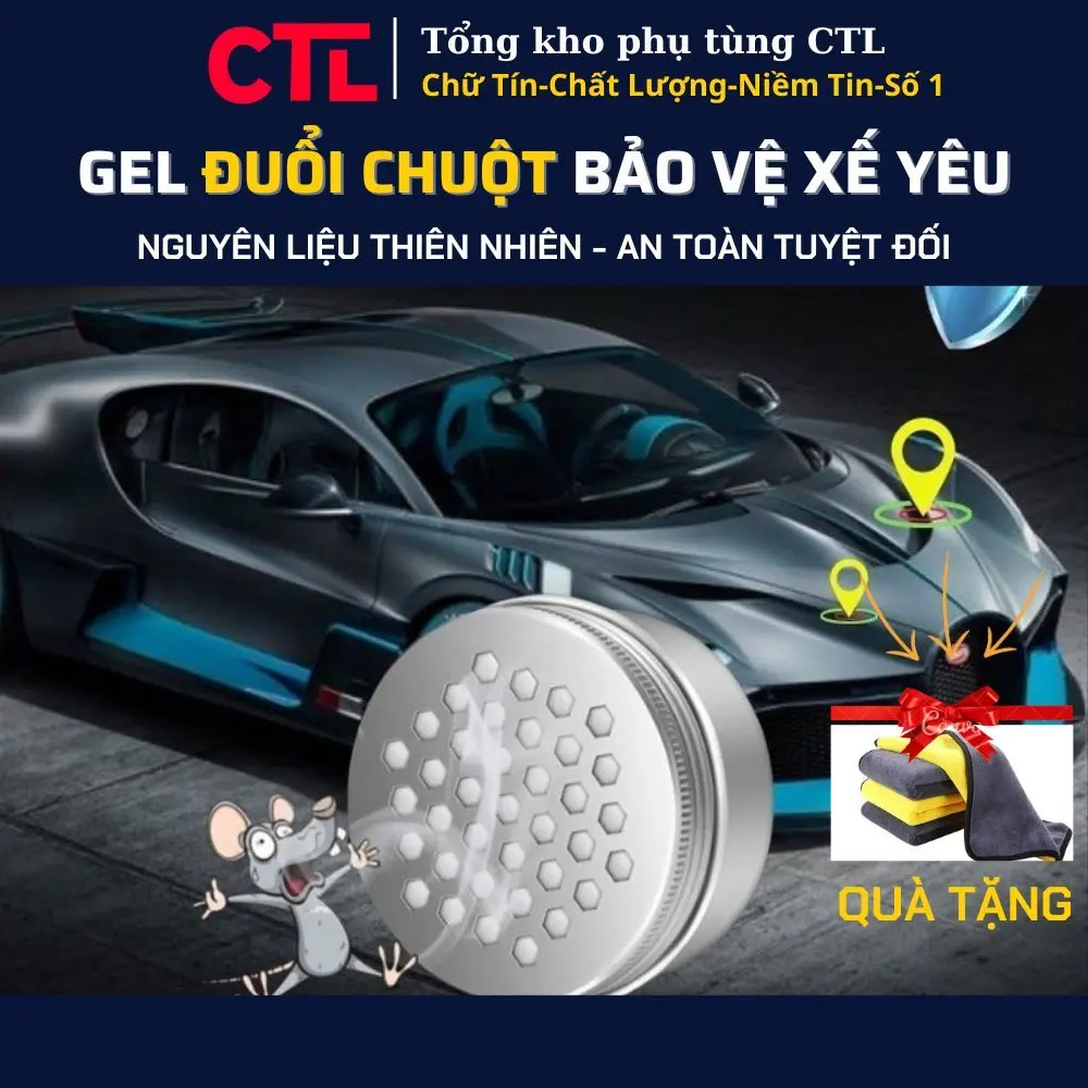 Sáp Gel Chống Đuổi Chuột Ô Tô, Chống Đuổi Chuột Khoang Máy Xe Ô Tô Cao Cấp Mùi Hương Bạc Hà Dễ Chịu, An Toàn Hiệu Qủa