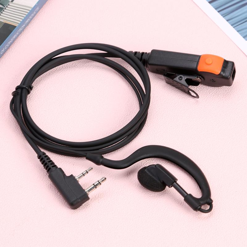 2 Pin Walkie Talkie Headset Earphones K-Plug PU Wired Radio Earpiece Headset…
