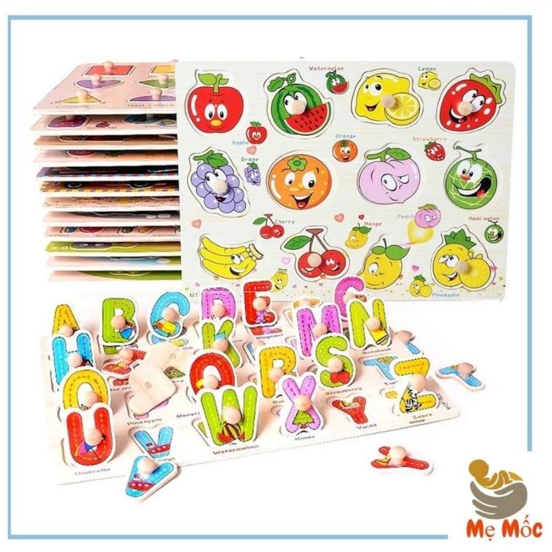  Bảng Gỗ Ghép Hình Có Núm Thông Minh Cho Bé Giúp Con Phát Triển Tư Duy Vượt Bậc Giáo dục Bộ quà tặng Đồ Chơi 