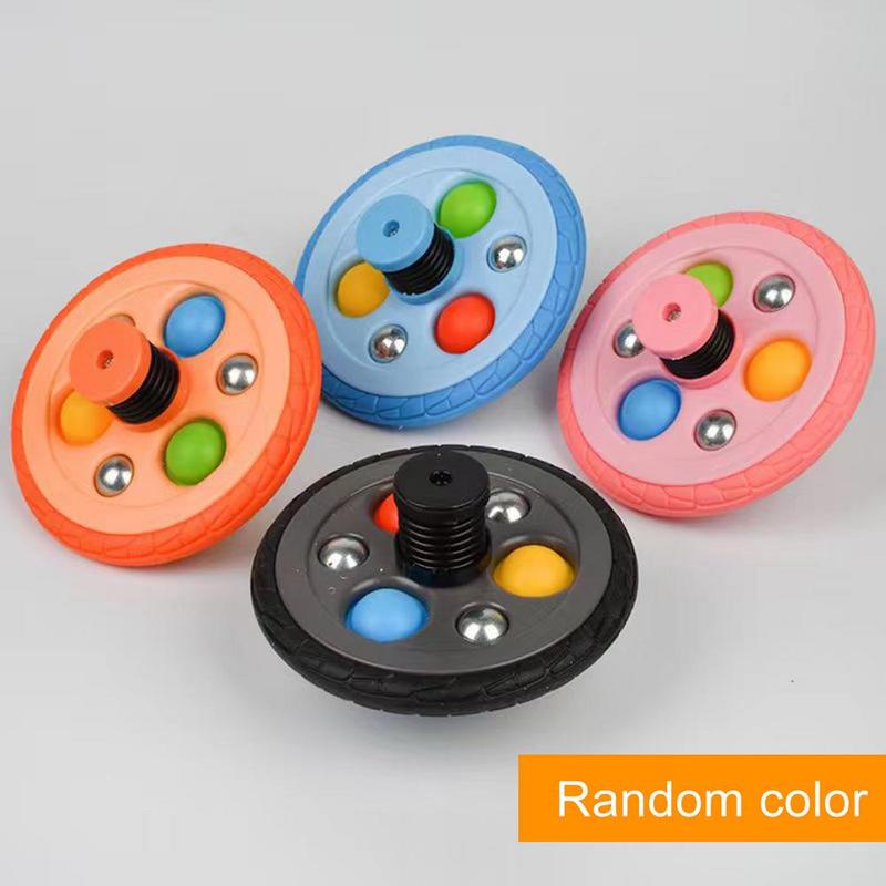 Product Introduction of Decompression Bubble Cbouncing Tire Gyro Educational Toy 5
