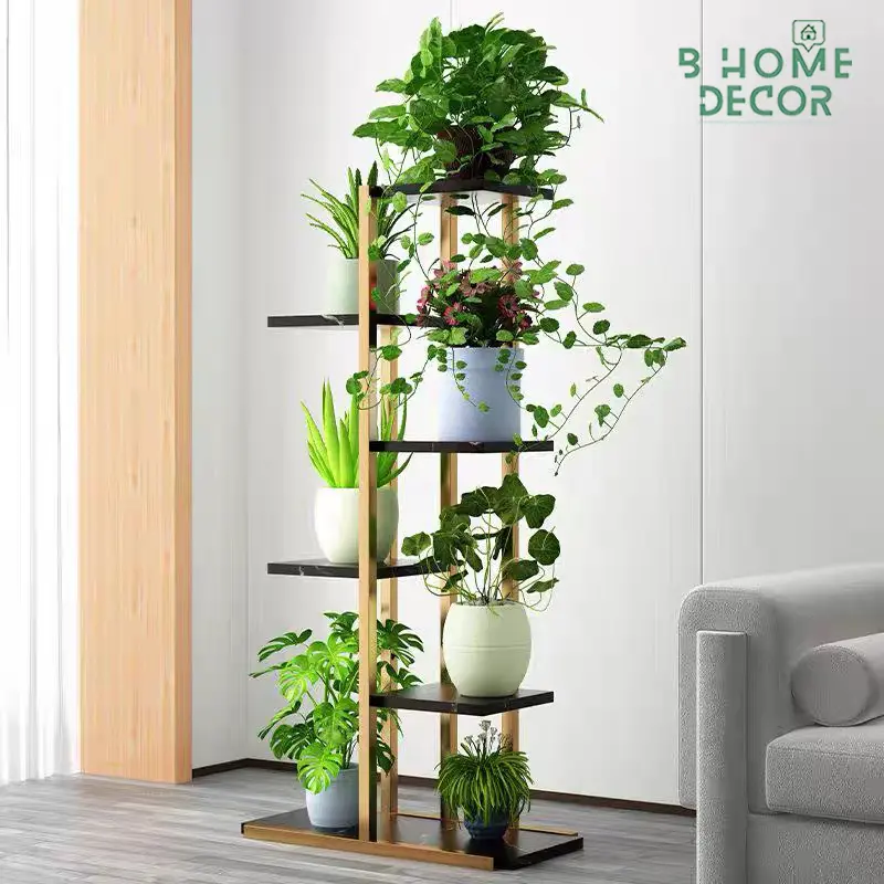 Kệ Khung Sắt nhiều tầng để chậu hoa cây cảnh, trong nhà và ngoài trời BD15 1