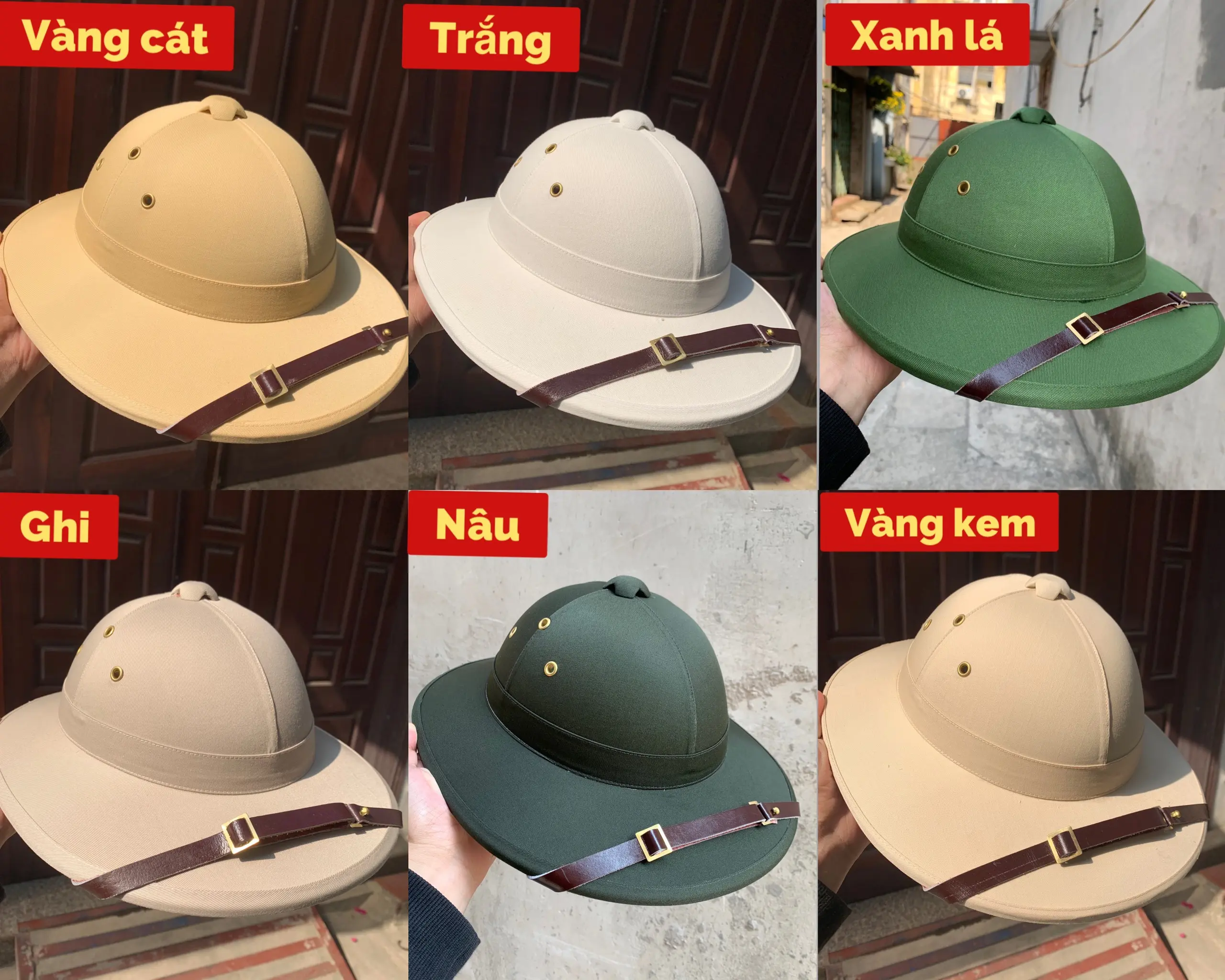 Mũ cối vành rộng, mũ bác Hồ thập niên xưa - cốt phíp bền đẹp Nam