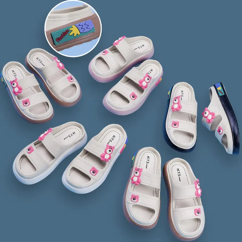 Sandal Slop Anak Lotso Teddy Bear Karet Fashion Kaki 1