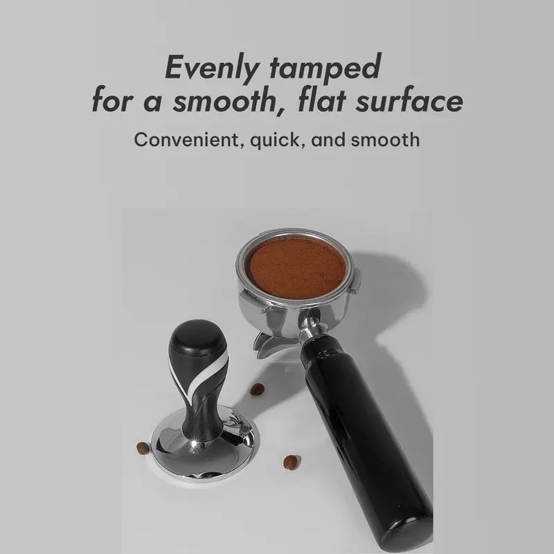 Wooden Handle Coffee Tamper, 1 Count Espresso Coffee Distributor, Coffee Making  Tools for Home Hotel Office Coffee Shop 5
