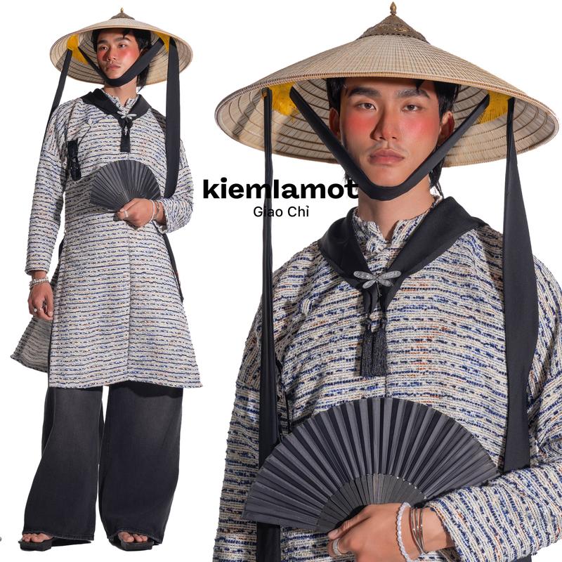 KIẾM LÀ MỐT GIAO CHỈ - áo dài ngũ thân Việt Nam vải tuýt sản phẩm không bao gồm quần