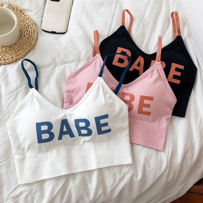 Product Introduction of Fashion Letter Sports Bra Sports Underwear U-Shaped Vest Bra Yoga Fitness Sports Underwear 23