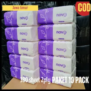 10 pack tisu wajah NOVE 180 /10 pack tisu lovely 360 helai