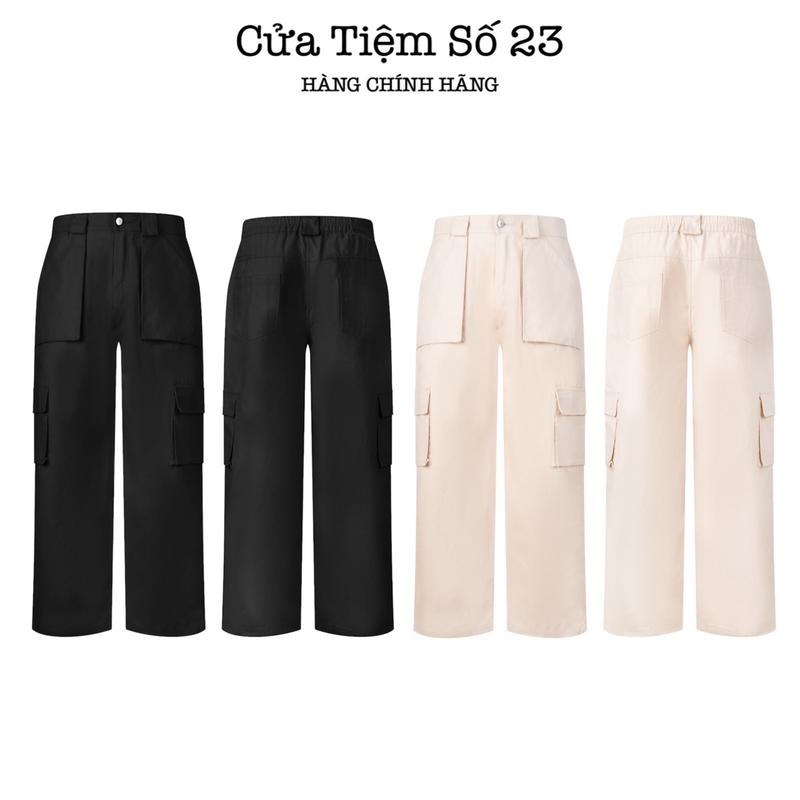 [Bản Nâng Cấp] Quần Kaki Túi Hộp Ống Rộng Nam Nữ . Cargo pants kaki Menswear Ong Có Túi [KSA105]