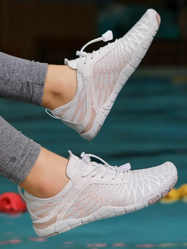 Women's Creek Shoes for Summer, Girl Beach Essentials, Minimalist Sporty Plain Lightweight Creek Footwear, Quick Dry Breathable Creek Sneaker for Summer, Activewear 8