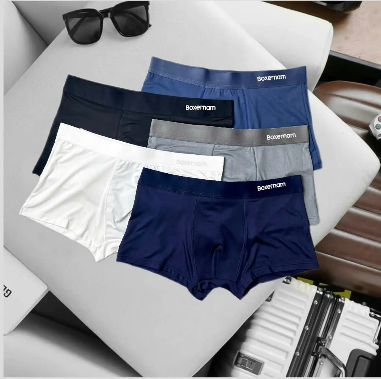 [COMBO 5 QUẦN] Quần sịp nam thun lạnh co giãn 4 chiều siêu thoáng thấm hút mồ hôi Quần boxer/ quần đùi Menswear