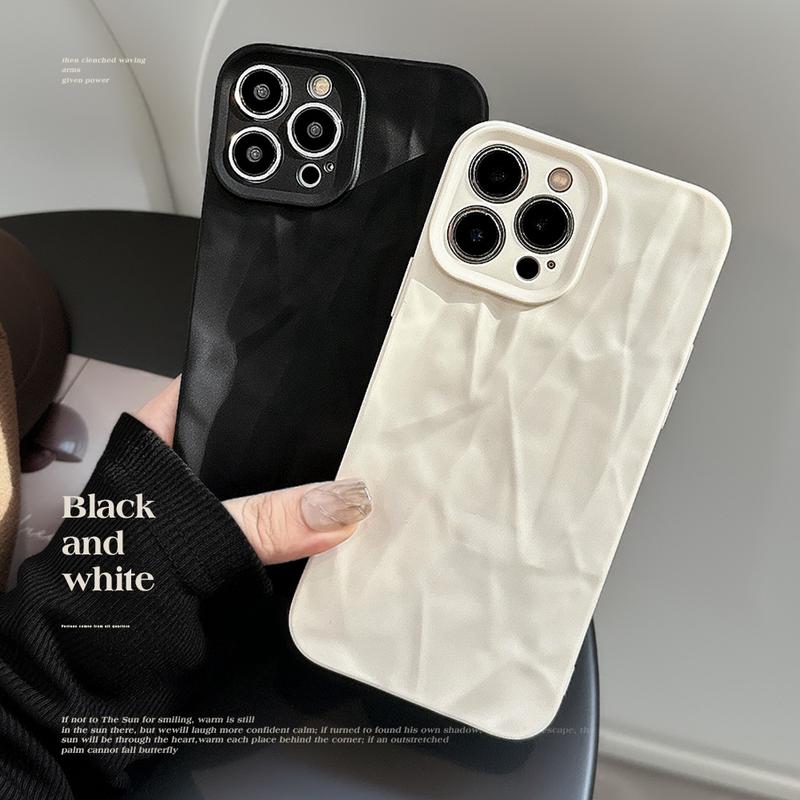 Product Introduction of Ốp Điện Thoại Xếp Ly, Nhạy Cảm Với Da, Dành Cho Apple 15Promax, 13, Iphone12 Đơn Giản, Cao Cấp, 14 Bao Gồm Tất Cả, Xr Mềm Phụ Kiện 1