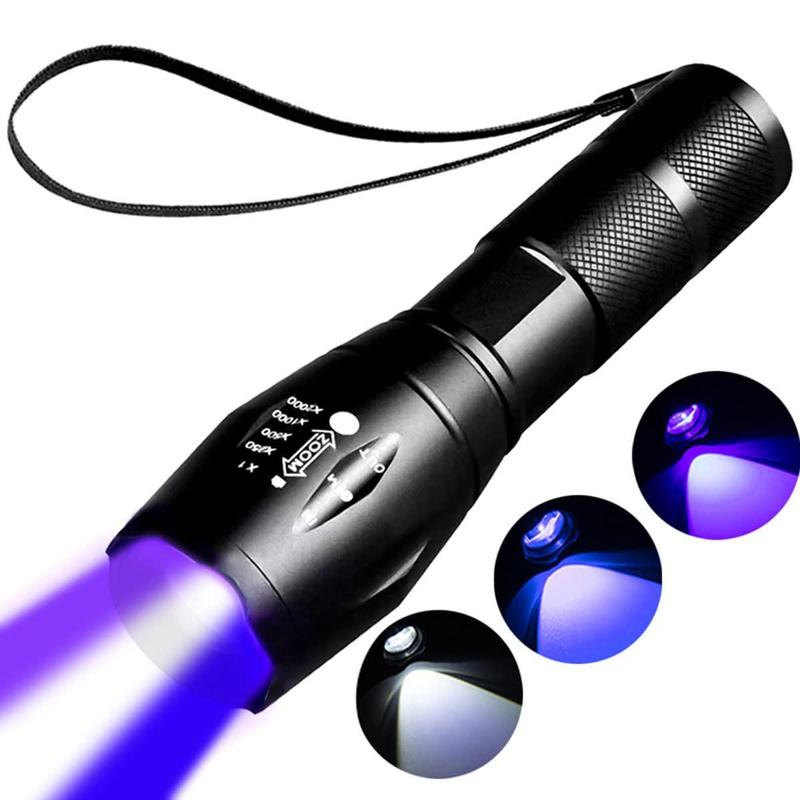 Product Introduction of Fluorescent Lamp UV Powerful Flashlight Fishing Light Blood Tracking Light LED UV Flashlight With UV 28