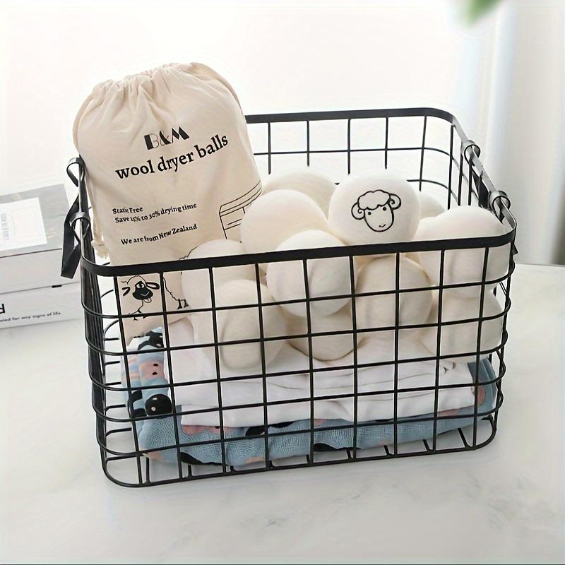 Product Introduction of 6pcs, Wool Laundry Dryer Ball, Reusable Laundry Ball, Laundry Washing Ball For Washing Machine, Fabric Softener Ball, Laundry Drying Ball, Anti-tangle Laundry Ball, To Reduce Wrinkles, Cleaning Supplies, Household Gadgets 2