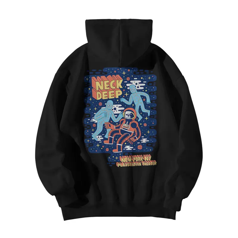 HOODIE NECKDEEP BAND - NEW YORK PREMIUM COTTON FLEECE zipper  Custom  Sweater 1