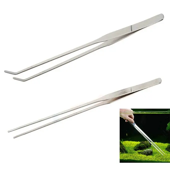 Nhíp cắm cây Thủy Sinh 27cm Thẳng - Cong 1