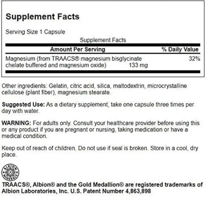 Swanson albion magnesium glycinate 90 capsules 1