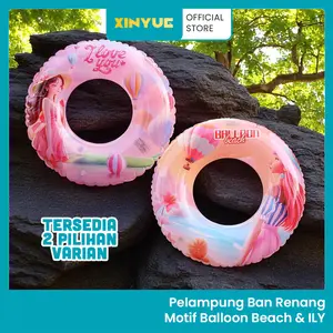 XinYue - Pelampung Renang Anak Motif Balloon Sunset Girl Pinky PVC Premium Desain Swim Safety Float