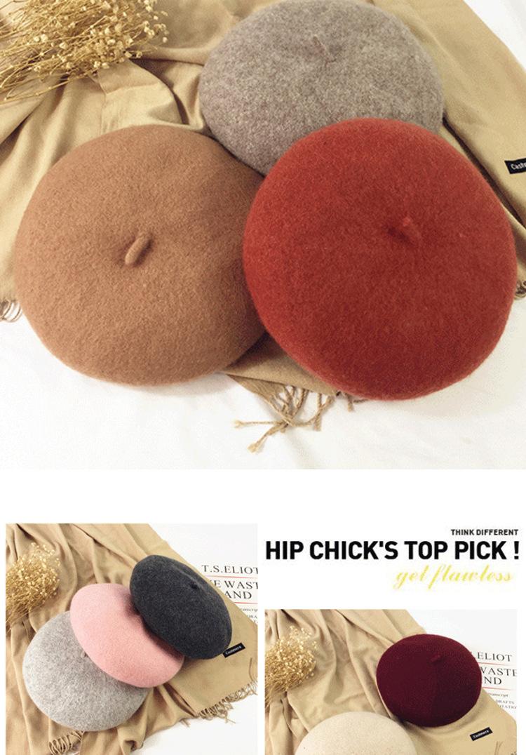 Product Introduction of Mũ Nồi Len Nữ, Mũ Ấm Áp, Phong Cách Hàn Quốc, Bí Ngô, Giải Trí, Nhật Bản, Mùa Thu Và Mùa Đông ob ob Women Hat Cap Nón 5