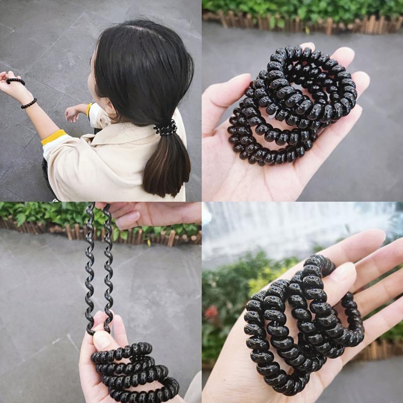 Product Introduction of Dây Thun Cột Tóc Lò Xo Nữ Tập Thể Thao Du Lịch Hàn Quốc Dễ Thương Phụ Kiện Buộc Tóc Đẹp Xinh Xanh Đỏ Tím Vàng Trắng Đen Chun Nhung 11