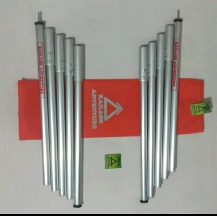 Tiang Flysheet 2x200 cm Doble Standart variasi hanya tiang dan lengkap Camping 2