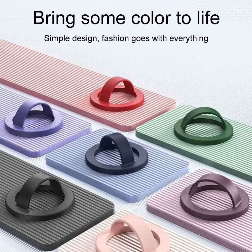 Silicone Magnetic Phone Holder Buckle Phone Grip 360 Rotating Kickstand