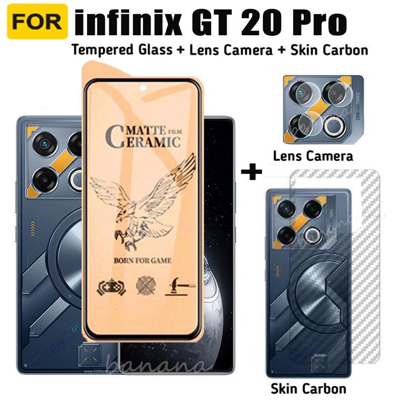 Product Introduction of infinix GT 20 Pro Matte Tempered Glass infinix GT 10 Pro Note 40 30 10 Pro Smart 8 7 8 Pro 8 Plus  Screen Protector 3 in 1 Camera Lens Protector 6