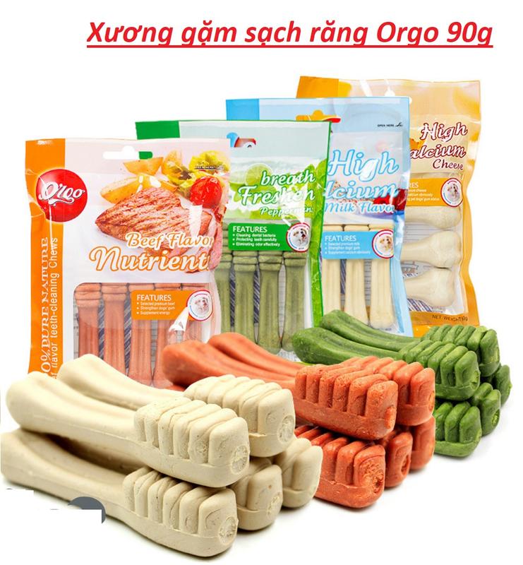 Bánh Xương Orgo Cho Chó Bổ Sung Canxi & Sạch Răng 4 Vị