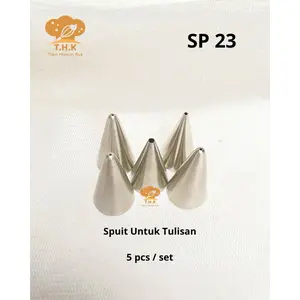 SP23 - Spuit Butter cream Untuk Tulisan Huruf (5pcs/set)
