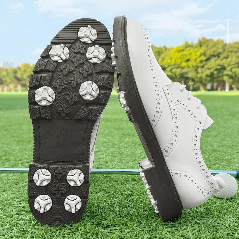 Product Introduction of Professional Business Leather Golf Shoes Block Shoes Glossy Men Spikeless Golf Sneakers Comfortable Walking Footwear for Golfers 29