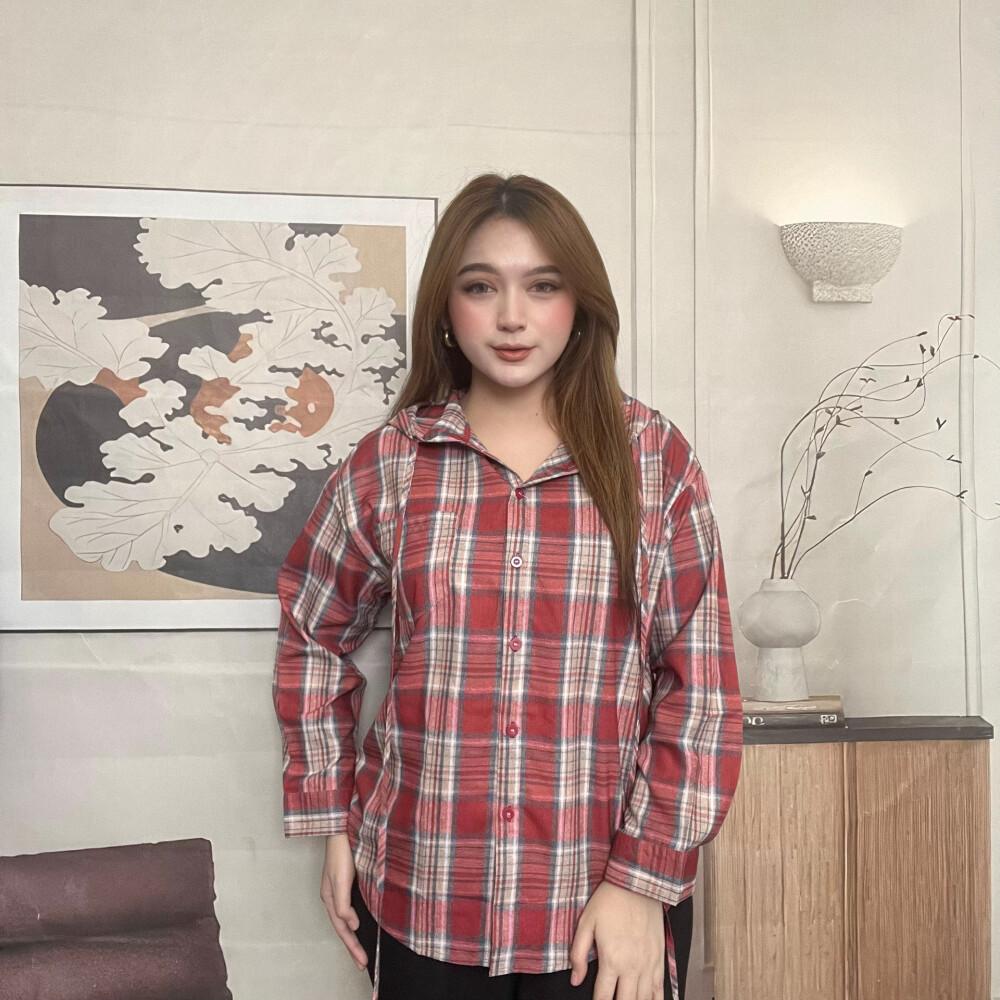 [ready stock]FADFAD kemeja cetak temperamen gaya baru wanita atasan elegan