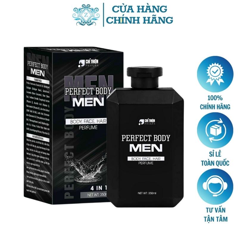 Sữa Tắm Nam Nước Hoa 4 in 1 Perfect Body Men Chính Hãng 350ml St Lưu Hương Thơm Lâu Sạch Sâu Dưỡng Ẩm Trắng Da Toàn Thân
