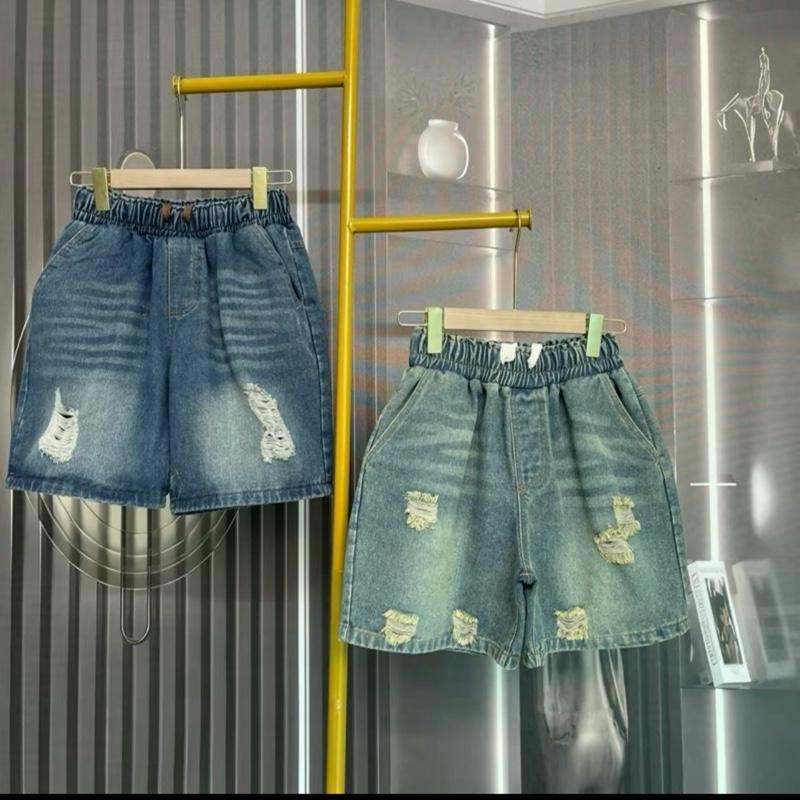 Q06 Quần Ngố Đùi Jean Nữ 4 Túi Cao Cấp Cạp Chun Co Giãn Chất Liệu Jean Mềm Phối Dây Size S-2XL Thời Trang Nữ Jean Cao Cấp