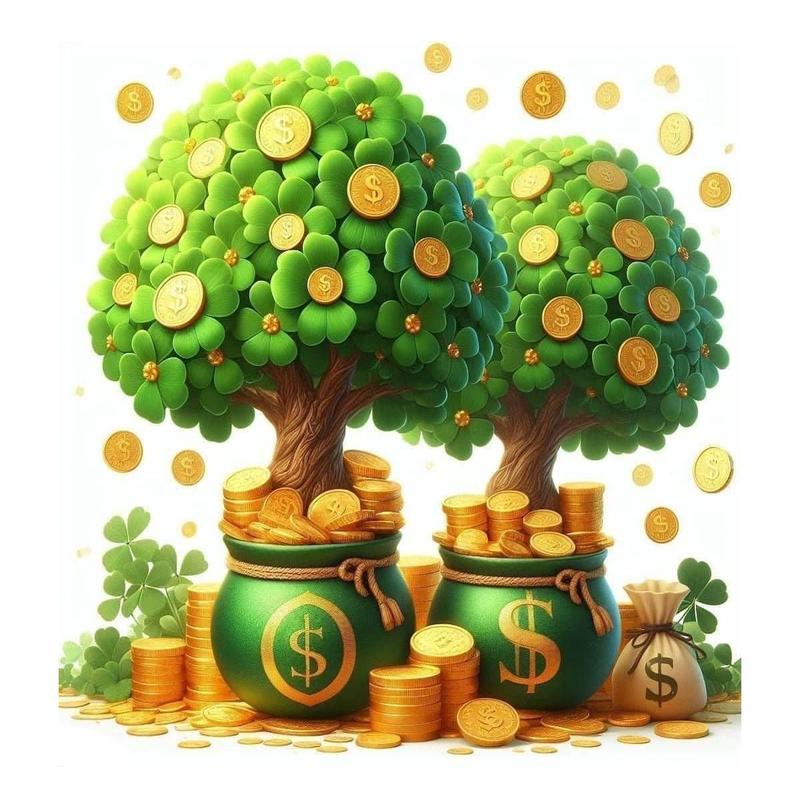 (Có Sẵn Dụng Cụ Đính) Cây Tài Lộc - Tranh Đính Đá 5D Tự Hoàn Thành Kích thước 30x40cm, Tranh Gắn Đá DIY