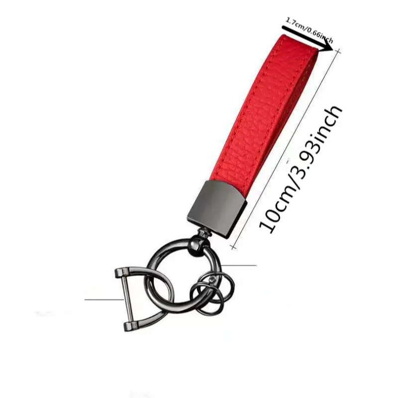 Fashion Car Key Keychain, PU Leather Car Key Holder, Universal Car Key Holder for Women & Men, Car Accessories for Daily Use 8